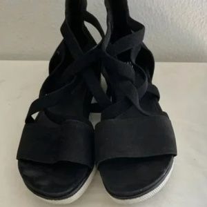 Eileen Fisher black sandals